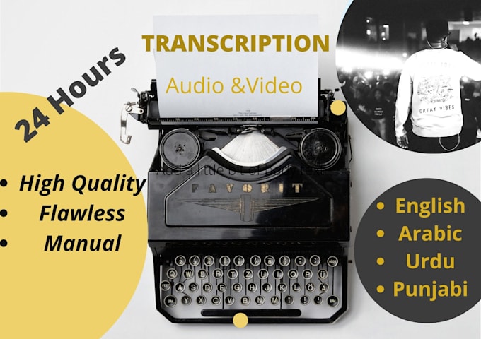transcribe high quality audio and video transcription manually