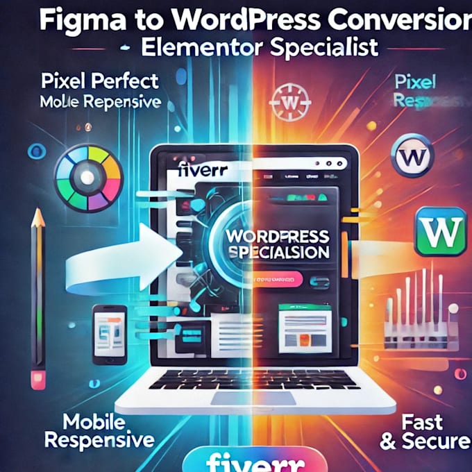 convert pixel perfect figma to wordpress elementor website