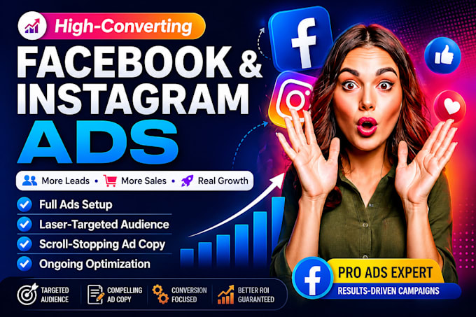Create high converting facebook and instagram ads by Ameerali053 | Fiverr