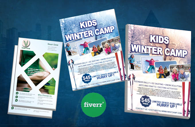 do graphic design, business flyer, brochure with design idea