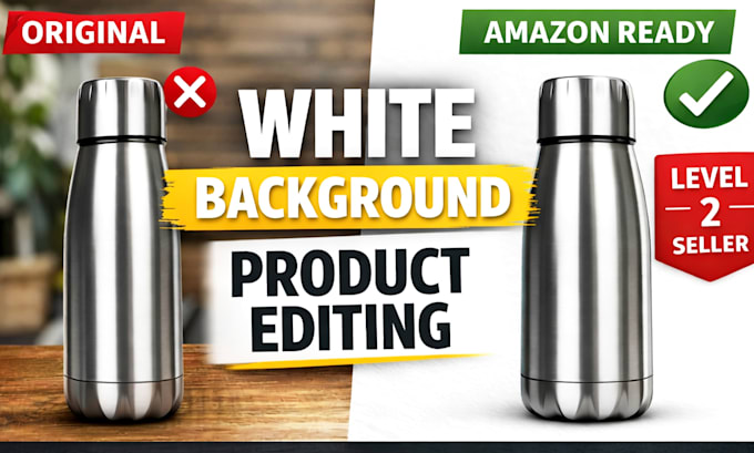 do amazon product image editing, bg removal and white background