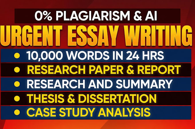do case study, essay writing, editing and financial research and summary