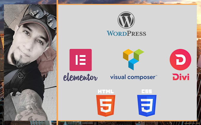 wordpress elementor divi visual composer HTML CSS