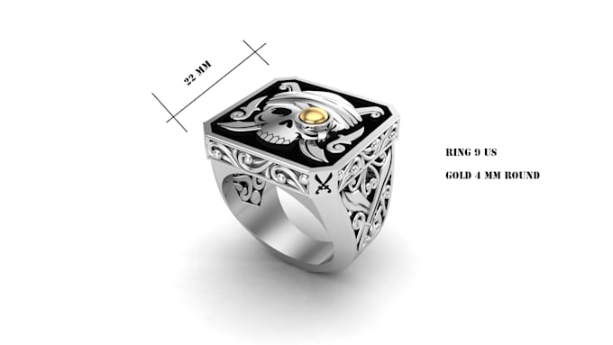 design jewelry for 3d printing and 3d rendering