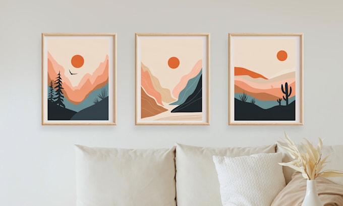 design trendy printable wall art posters for etsy shop