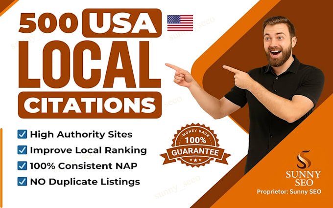 create top 500 USA local citations for local SEO