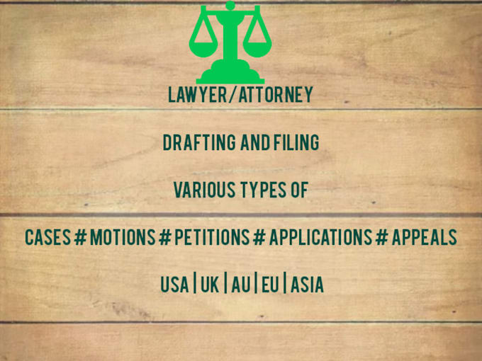 draft cases and complaint and motion and appeal