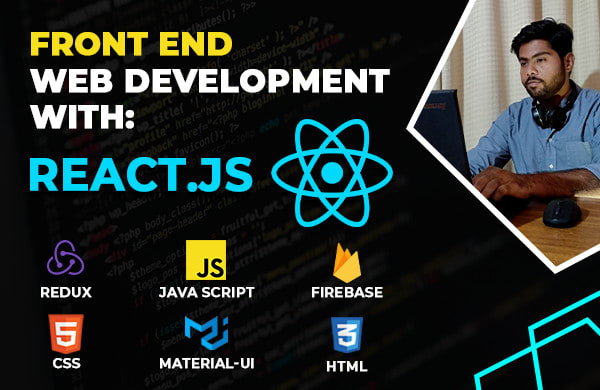 Be your front end web developer with react js, javascript, firebase by ...