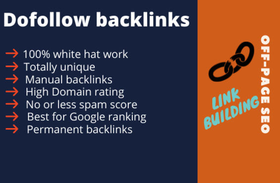 provide you with a manual, white hat, do follow and relevant SEO backlinks