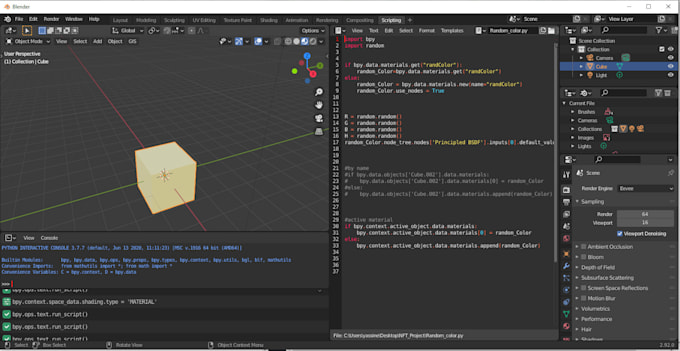 Write a python script, addon to improve your blender workflow by ...