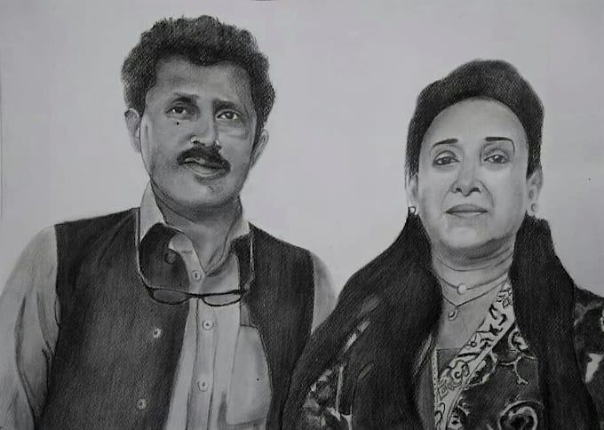 draw realistic pencil portrait