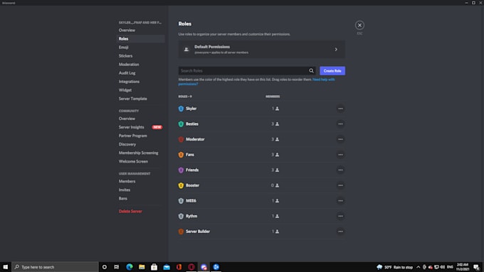 create a discord server for you