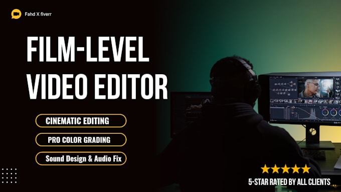 professionally edit cinematic youtube videos and films