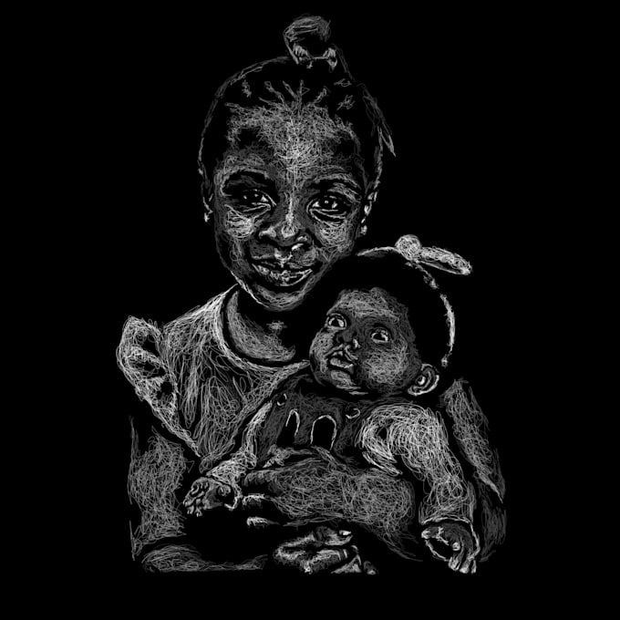 draw scribble art for you