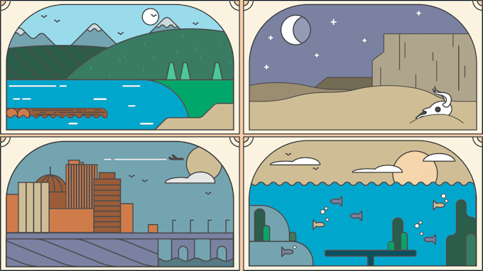 Create a simple vector background illustration by Vividotart | Fiverr