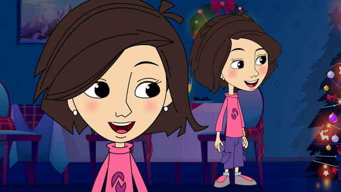 create 2d character design for animation