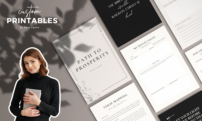 design custom prayer journals, planners, gratitude, wellness workbooks for KDP
