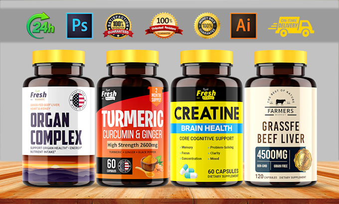 do label design, product label design and supplement label