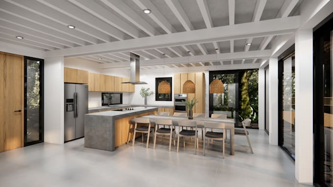 create photorealistic interior render