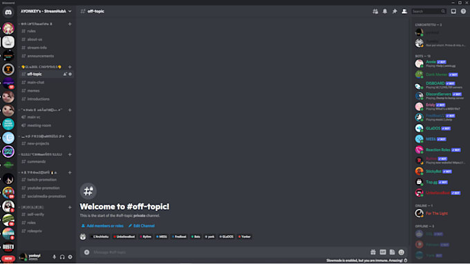 make you a fully functioning discord server