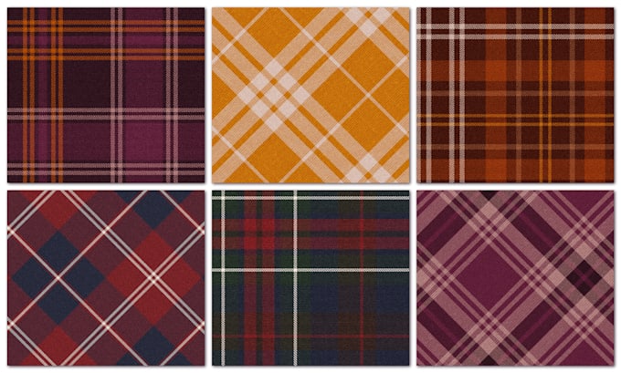 design argyle tartan buffalo checkered plaid pattern