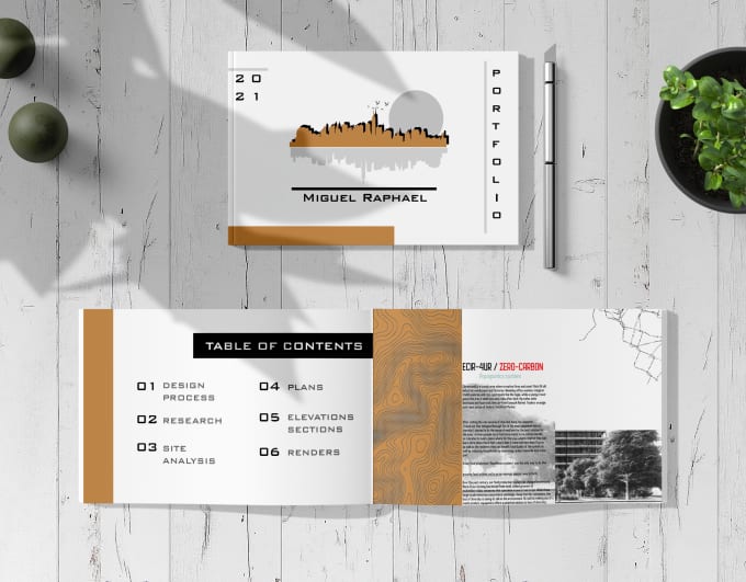 Hire a freelancer to create architectural portfolio and poster