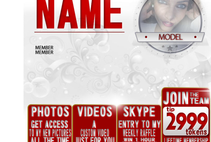 Design graphics for myfreecams or chaturbate profile by Mfcprofiles - Fiverr