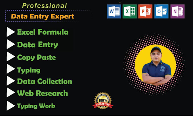 be your expert excel data entry virtual assistant