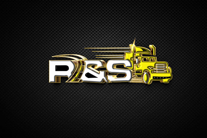 design trucking transport lgistics and towing truck logo