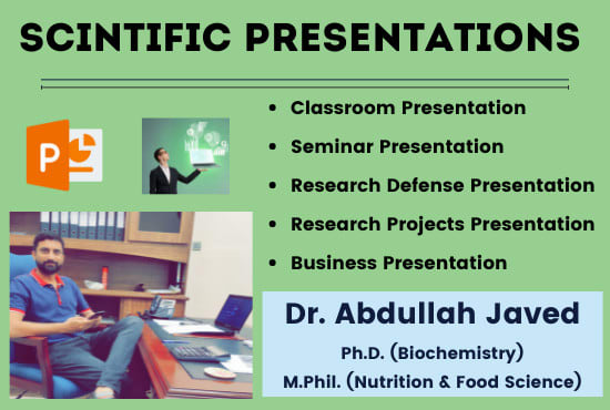 make scientific research presentations