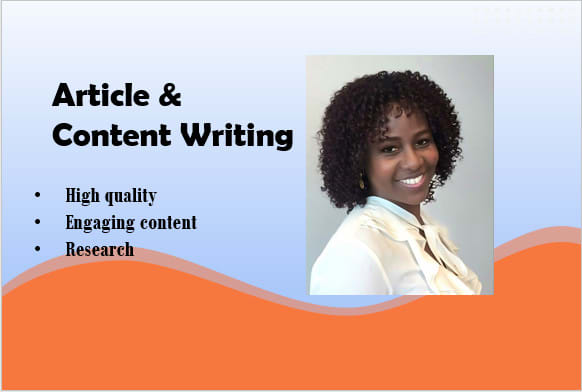 write engaging, high quality, articles, and posts