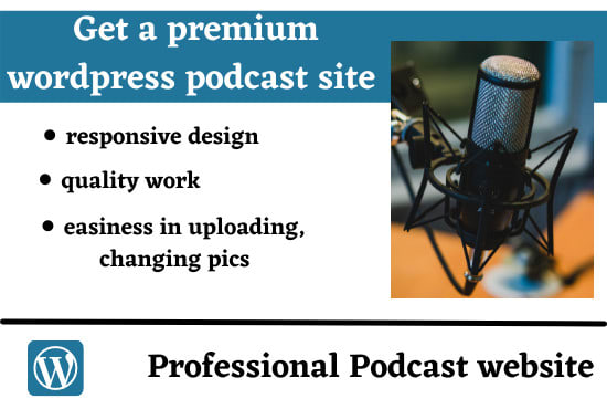 create a professional podcast website