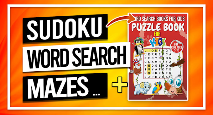 make sudoku, word search, and mazes for amazon KDP
