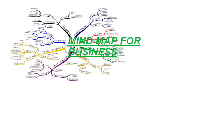do business plan with mind map