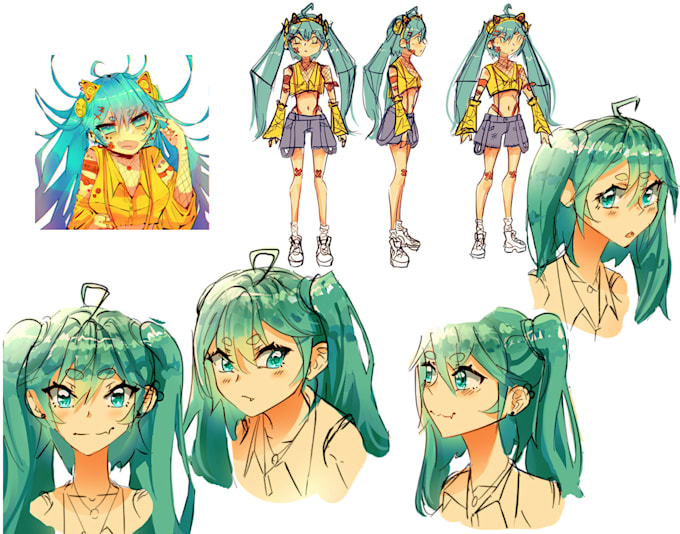 Create digital anime art by Onihonet | Fiverr