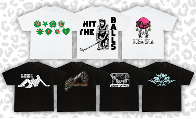 make streetwear, skate, band graphic tshirt design for your brand