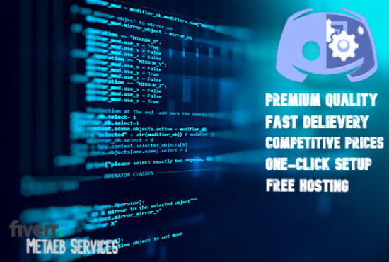 Develop a premium discord bot with many features by Metaeb | Fiverr