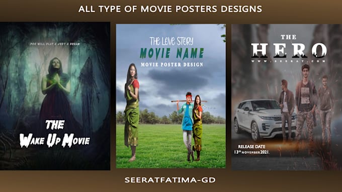 make professional movie poster design and social media posts