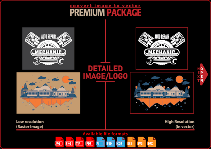 convert your image into high resolution vector