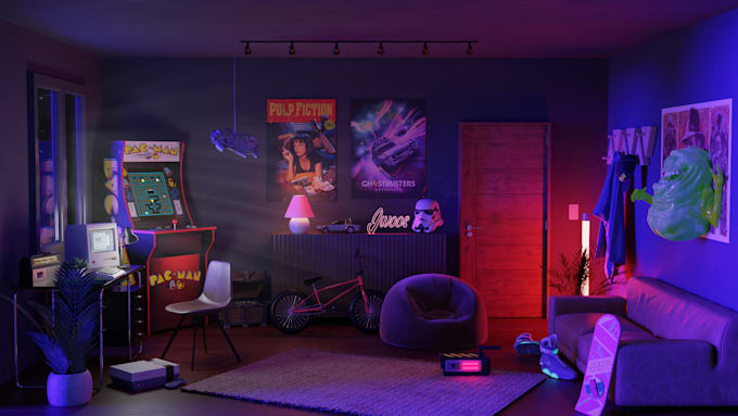 create a 3d decor for your twitch or youtube channel