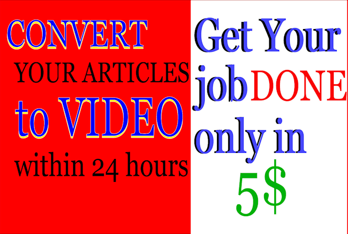 convert your blogposts or articles to video with voiceover and background music