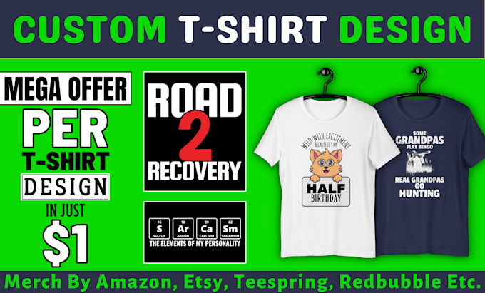 create unique and trendy custom t shirt design
