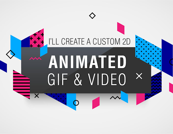 create a custom 2d animated explainer gif and video