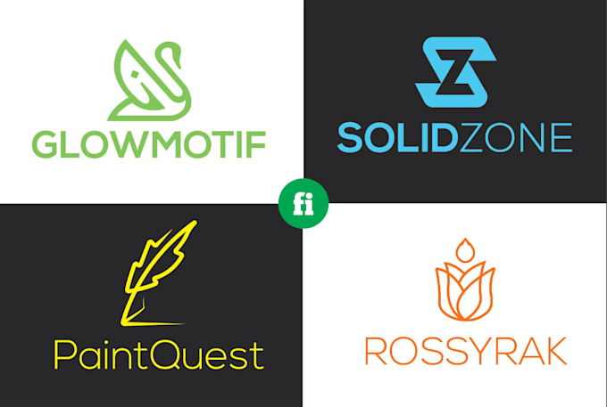 design modern elegant futuristic flat minimalist logo