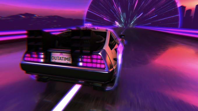 do loop video with delorean back to the future