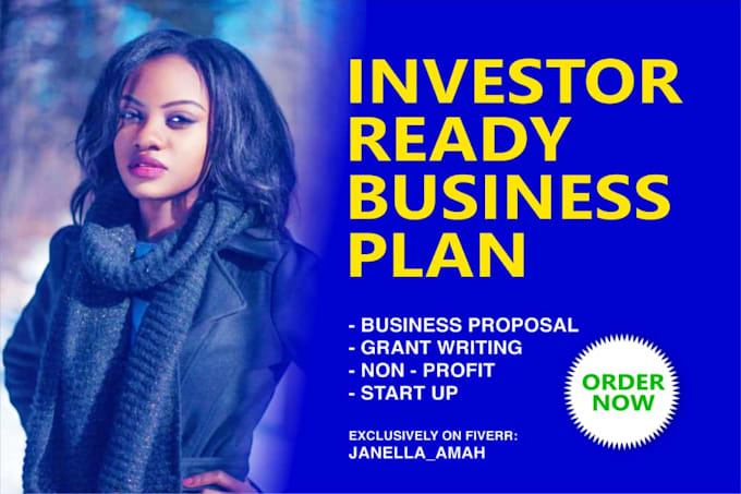 write an investor ready business plan for your startups