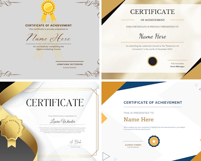 do certificate design, award, diploma certificate