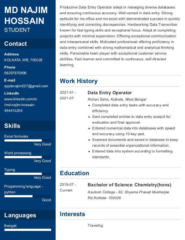 Data entry in ms word by Najim_086 | Fiverr