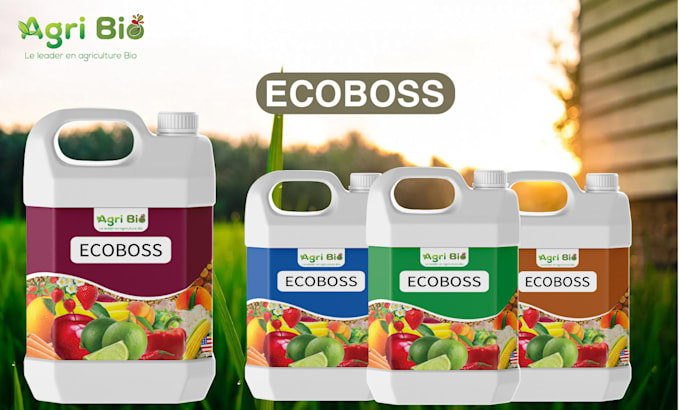 agriculture organic and pesticides products poster design