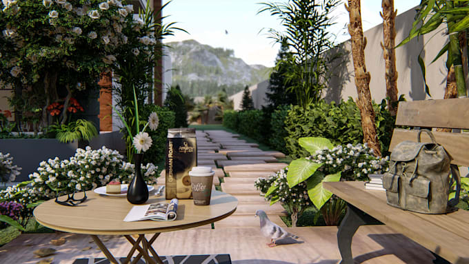 do photorealistic landscape renderings and 3d modeling